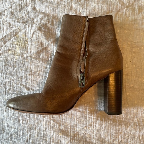 Coach Brown Leather Ankle Boots - Picture 5 of 12